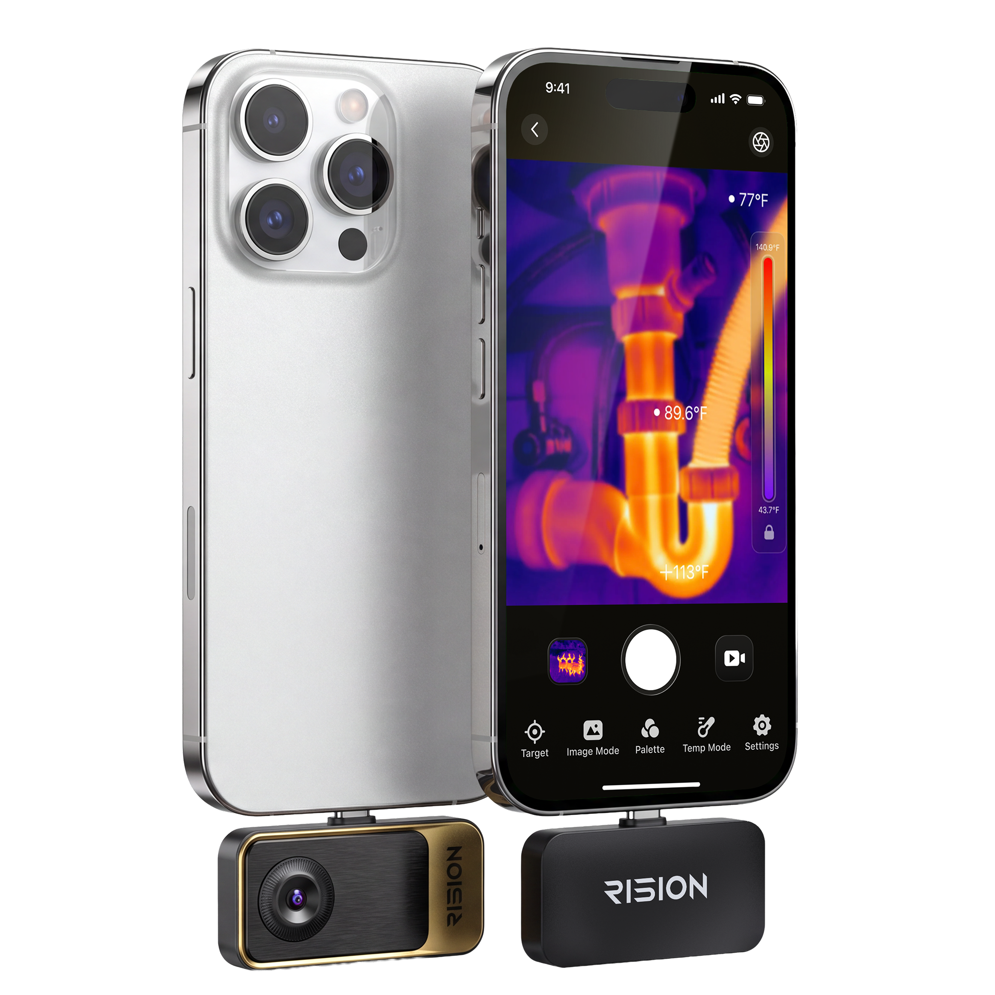 RISION Magic thermal camera, plug in and play