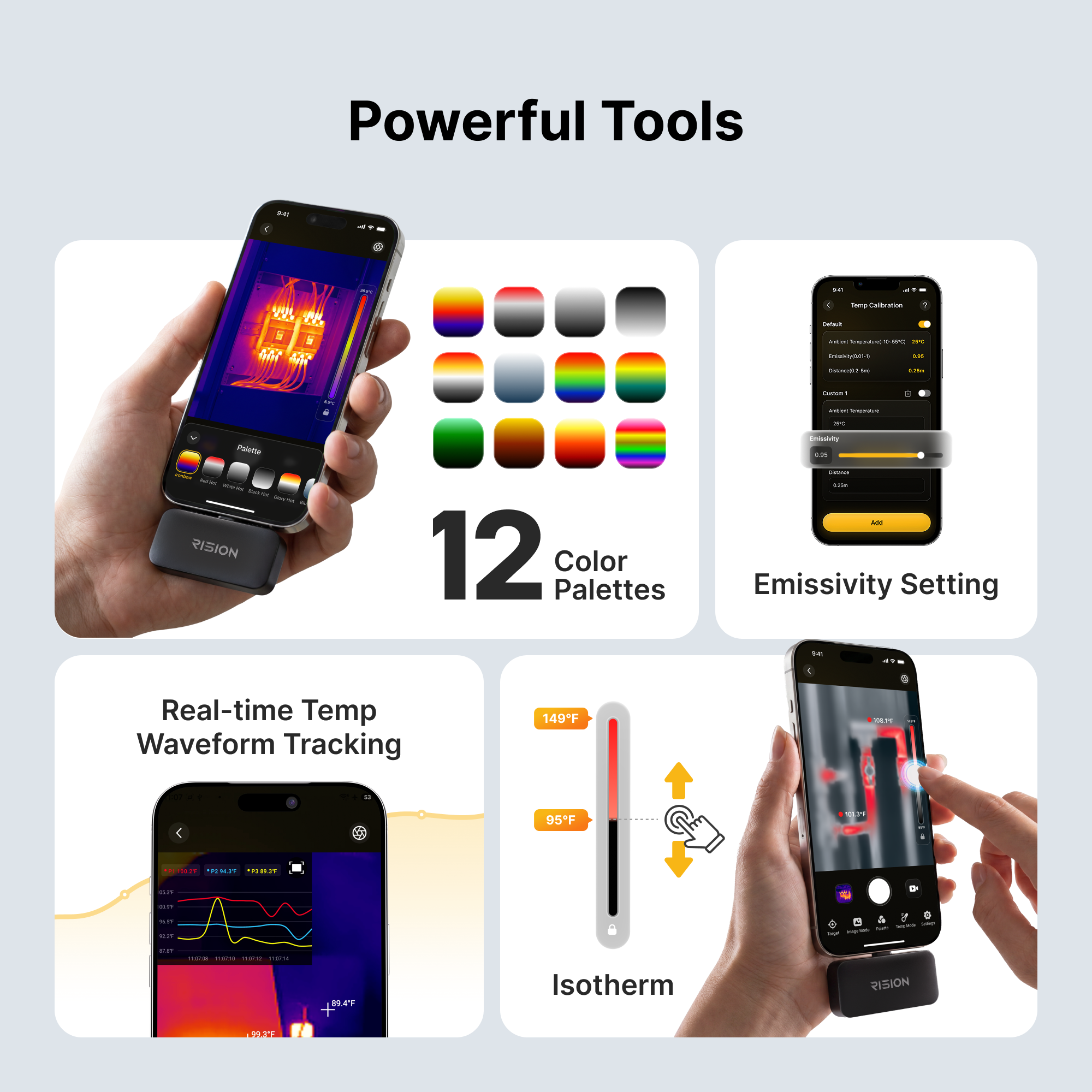 RISION View APP Offers powerful functions.