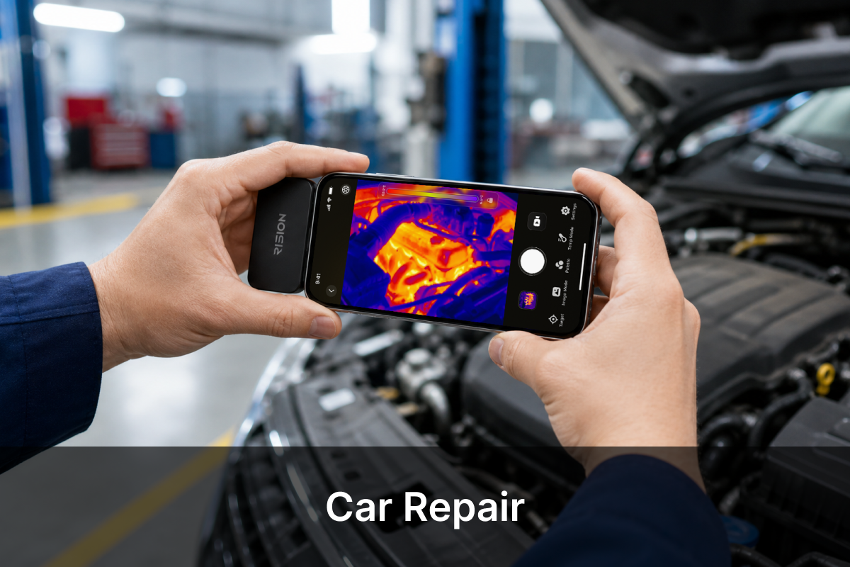 Thermal camera for car repair