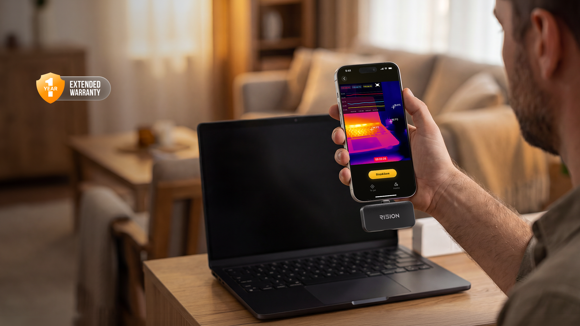Limited-time pre-sale offer: 1-year extended warranty  for RISION Magic thermal camera