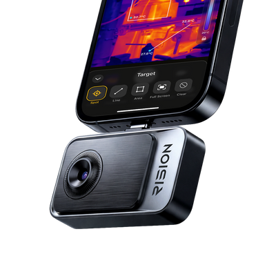 RISION Magic Pro AI dual-light smartphone thermal camera.