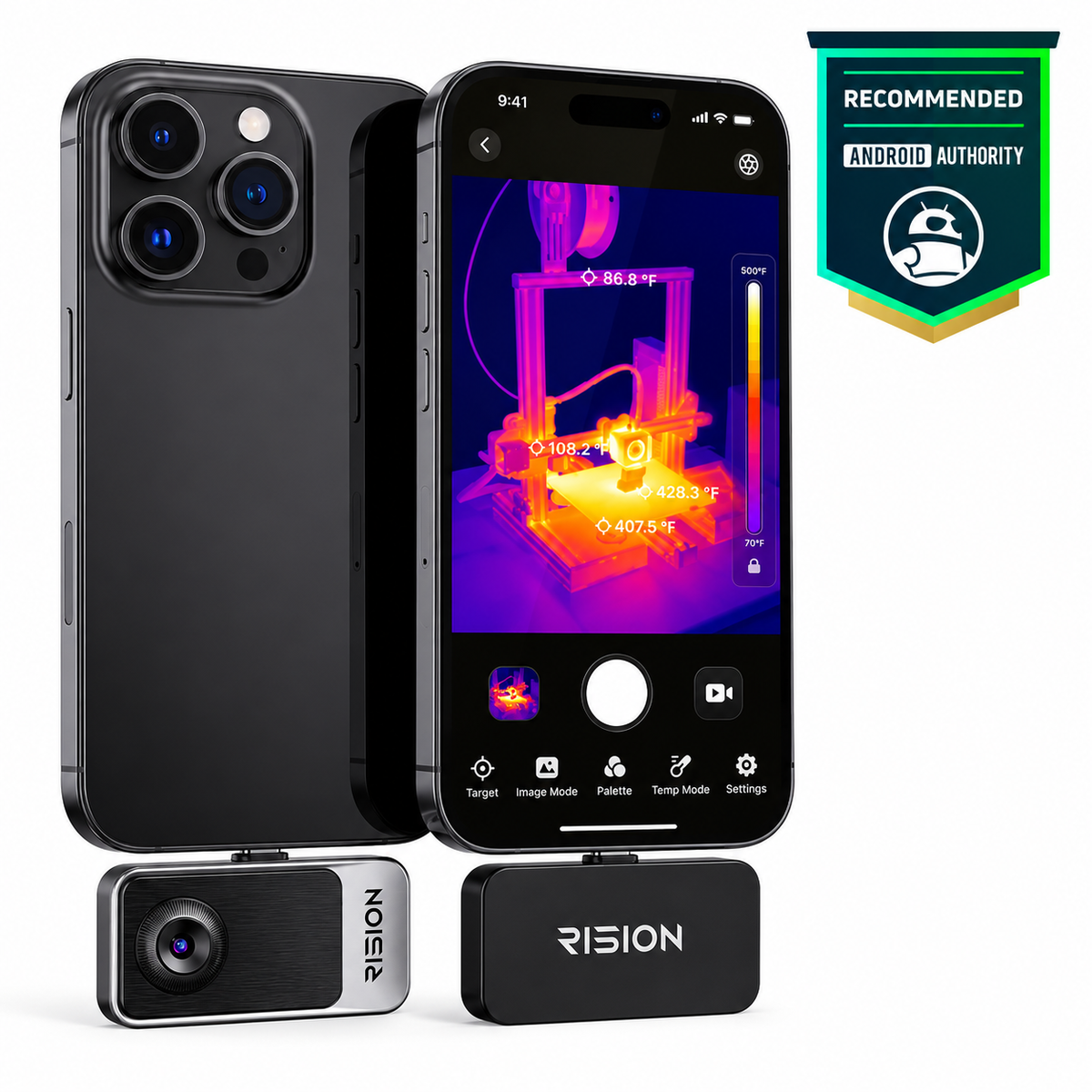 RISION Magic Pro Wärmebildkamera für Smartphone | 512×384 Superauflösung