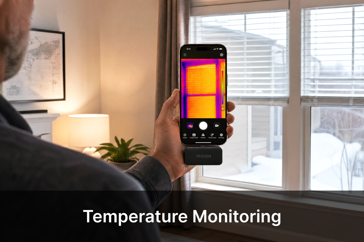 Thermal camera use cases: energy loss, HVAC issues, moisture and electrical hotspots at home